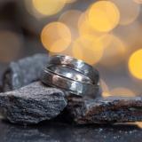 Unikate stufig Palladium Weissgold