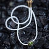 Perlen Peridor Collier Handarbeit Unikat